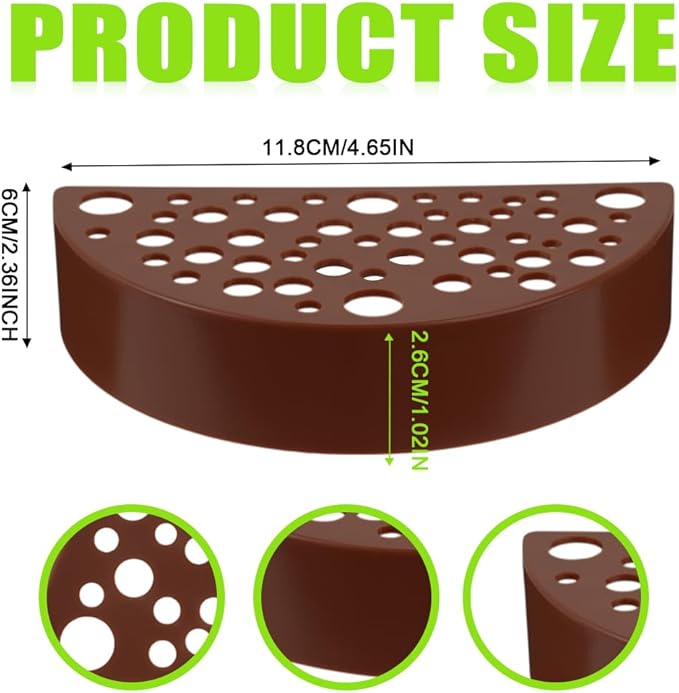2 PCS Shrimp Hides, Plastic Shrimp Cave, Aquarium Tunnel for Shrimps Breeding Hiding, Aquarium Hideout for Shrimps Small Fish, Fish Tank Accessories, Brown