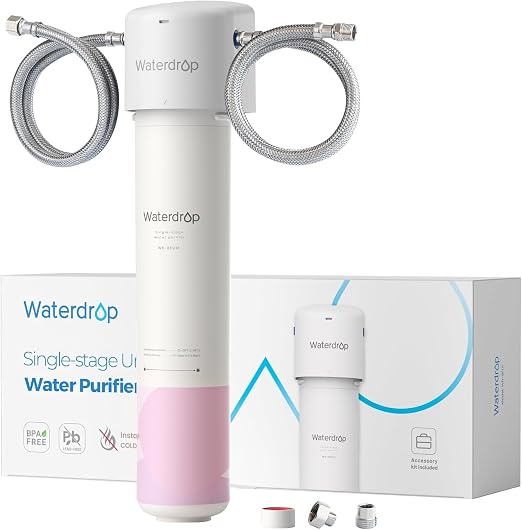 Waterdrop BFU1 Water Filter for Bathroom for Face Care, Soft Water,