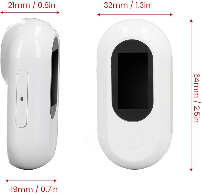 1080P HD Pet Collar Camera, 120 Super Wide Angle OTG Connection Lightweight Wireless Small Pet Sport Camera with Back Clip, Video Record & Take Photos manually for Dogs Cat (White)