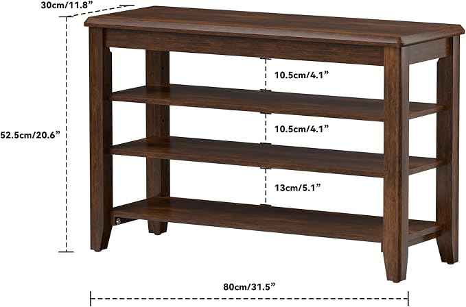 Shoe Bench Storage Rubberwood, Entryway Bench