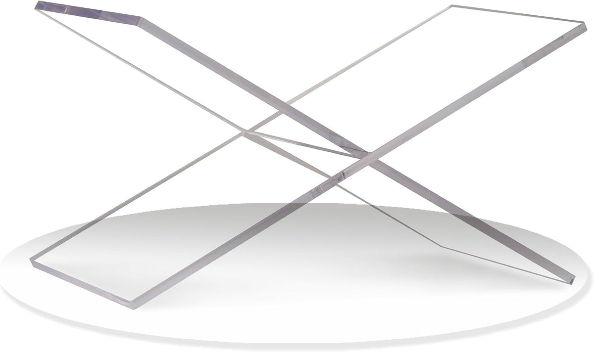 Large Clear Acrylic Book Stand - Perfect for Displaying Open Books on Your Coffee Table - Ideal for Bibles, Cookbooks, Magazines, Each with a Lucite Paperweight