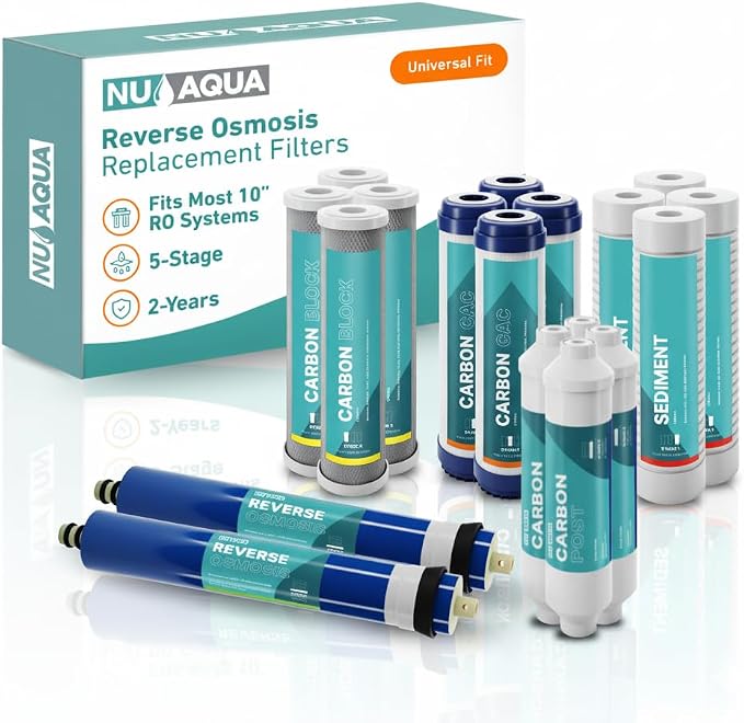 NU Aqua Reverse Osmosis Water Filter System Replacement Set
