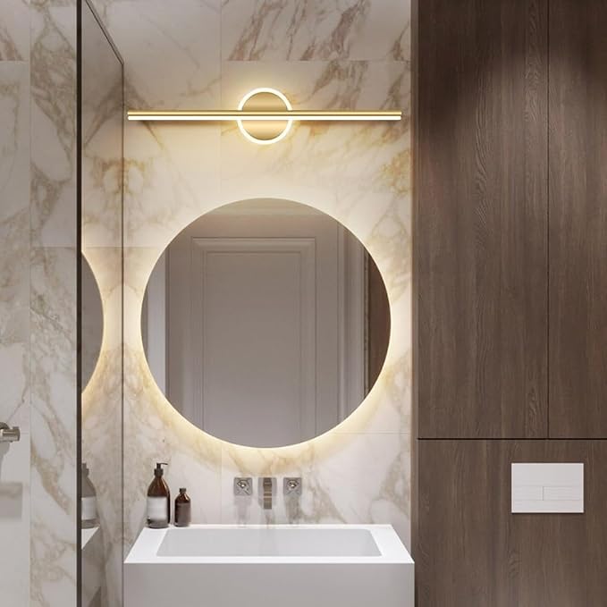 LTSRLL Frameless Illuminated LED Bathroom Wall Mirror