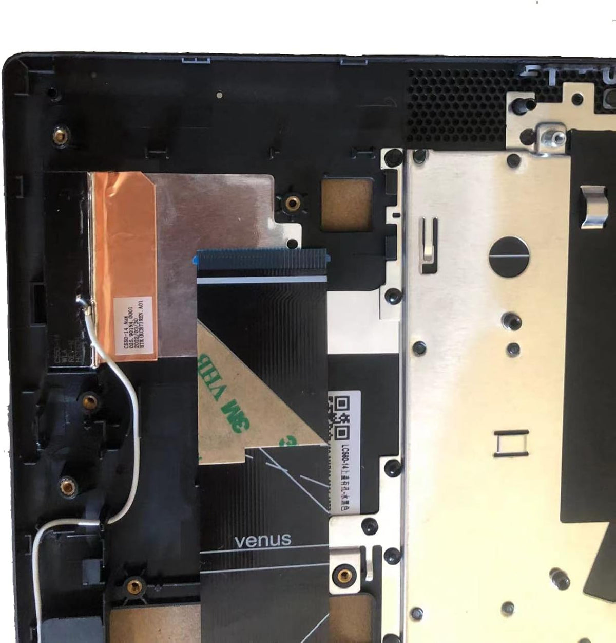 Replacement Laptop Upper Case Palmrest Backlit Keyboard Touchpad Assembly Part for Le novo Flex 5-14IIL05 ARE05 ITL05 5CB0Y85490 Gray