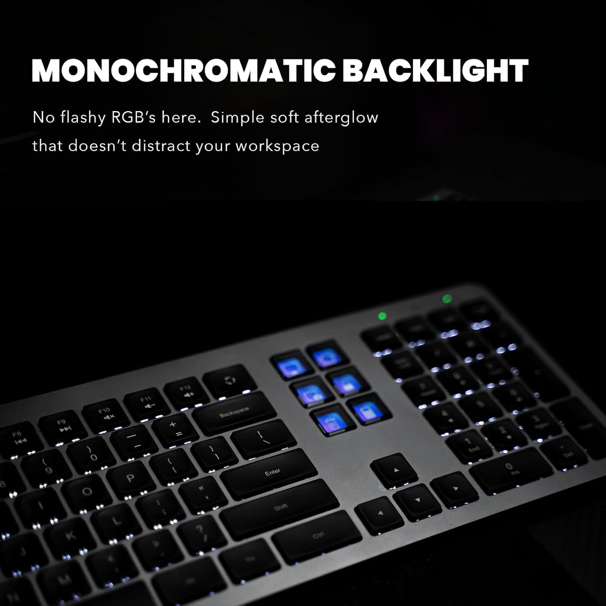 Wired Keyboard with Mini Control Deck (6 LCD Keys)