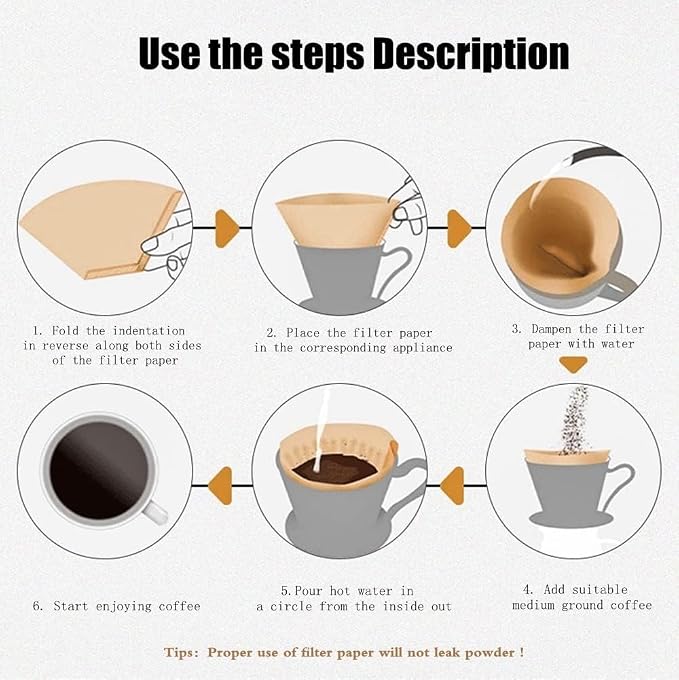 Coffee Filter #4, Cone Coffee Filter 8-12 Cups, Disposable Coffee Filters Paper