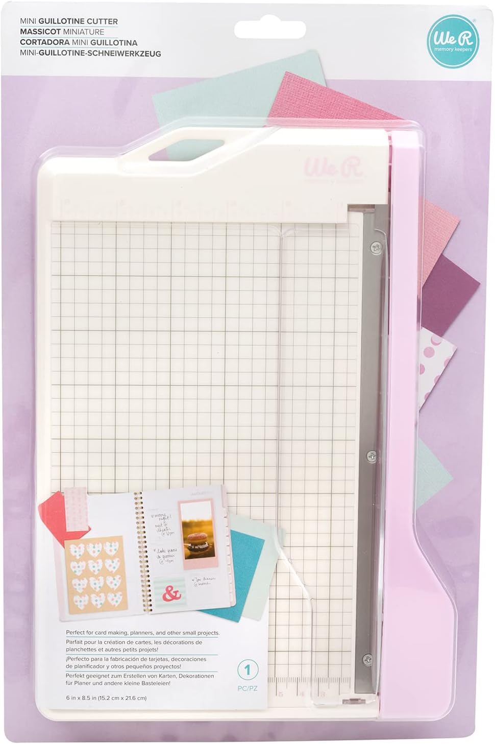 We R Memory Keepers Mini Guillotine Paper Cutter-Lilac