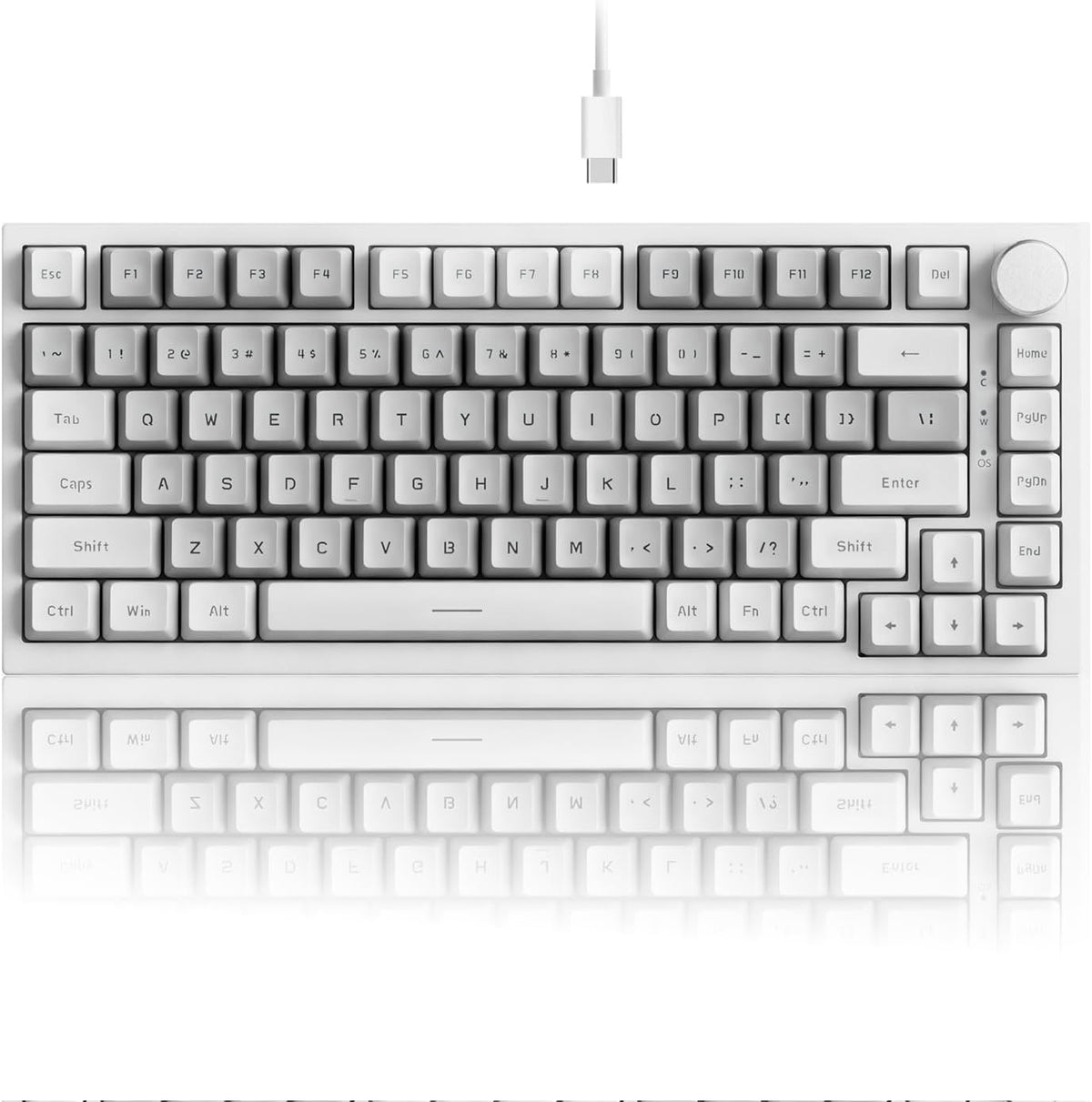 AJAZZ AK820 Wired 75% Mechanical Keyboard, HP-Style Tactile, Hot-Swappable