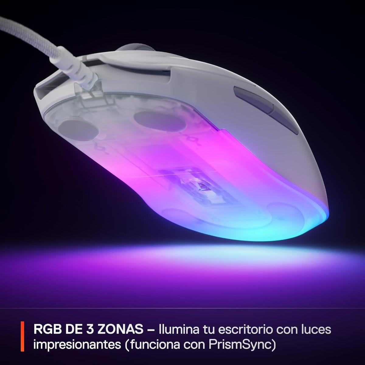 SteelSeries Rival 3 Gen 2 Gaming Mouse - White