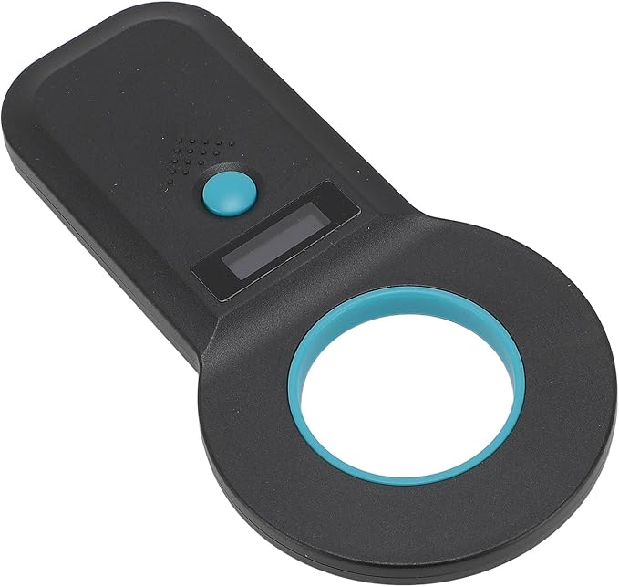 aqxreight Pet Chip Scanner Animal Tag Reader USB Interface 15 Digits Microchip Recognizer for Cats Dogs 128 Data Storage Black Your Which Microchip Efficient Reliable Obtain Can This (Black)