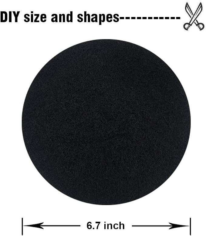 ddLUCK 6 Pack Kitchen Compost Bin Filter, Round Food Waste Bins Activated