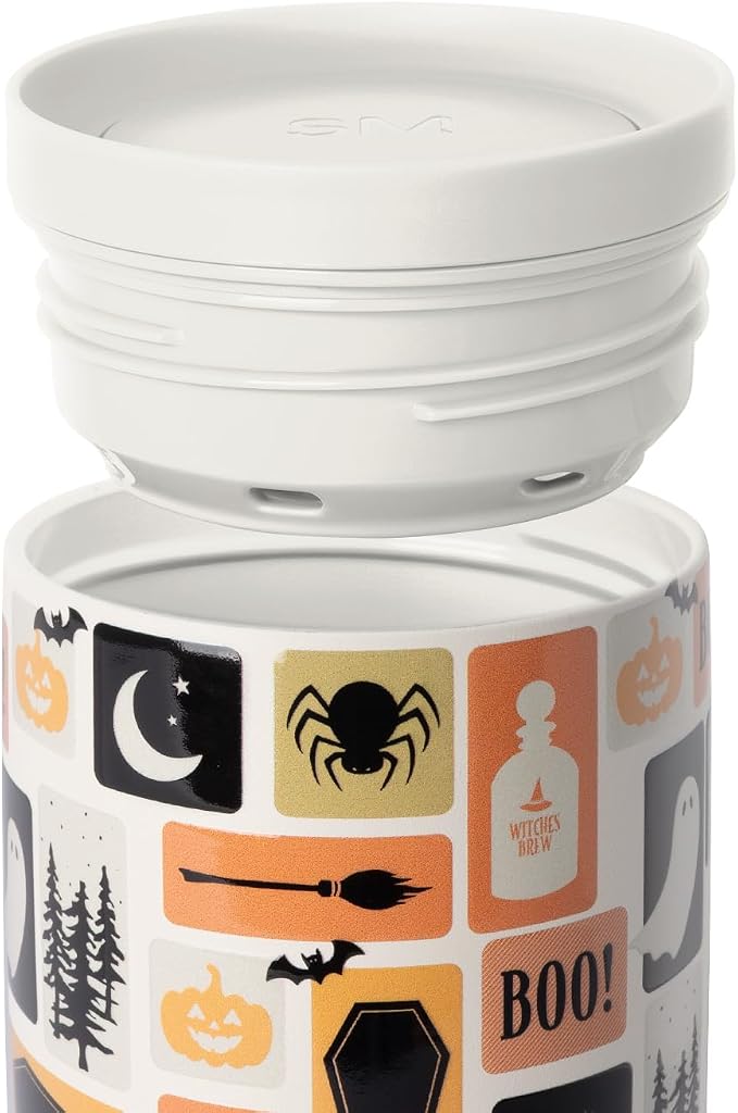 Simple Modern Halloween Travel Coffee Mug 360° Lid | 16oz | Stamps | Voyager