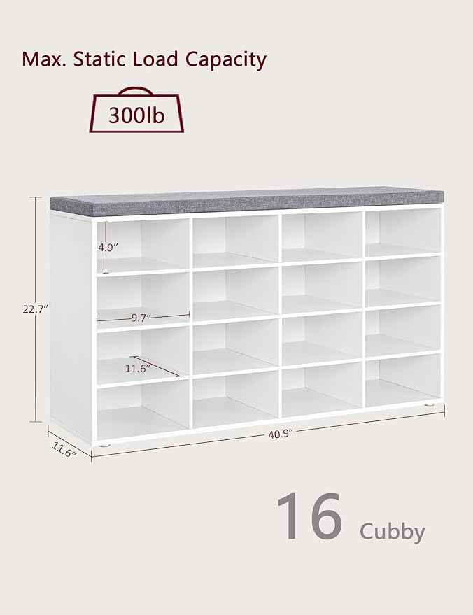 DINZI LVJ Shoe Storage Bench