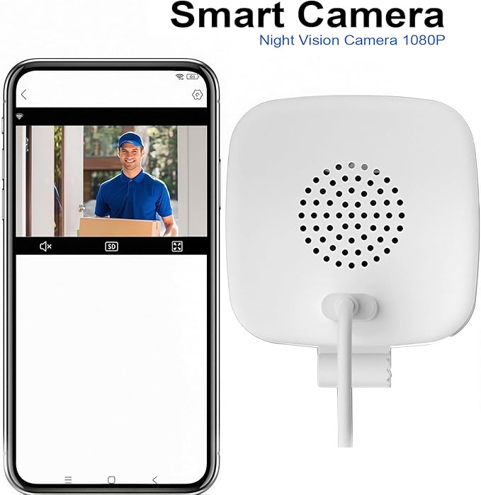 Smart 2K Window Security with Peel-and-Stick Installation, Bluetooth, AI Color Night Vision, 24/7 Continuous Recording for Home Security&Pet Monitoring&Driveway Surveillance (USB)