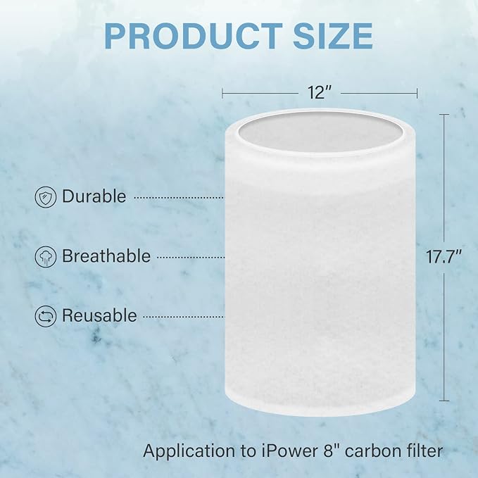 iPower GLFILTPREFILT8 8 Inch Replacement Prefilter