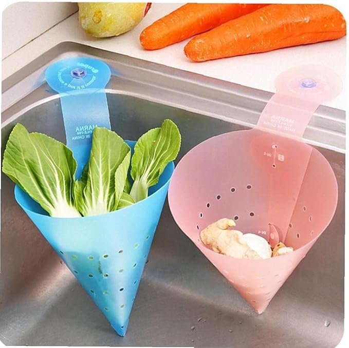 1pc Sink Food Waste Drain Filter Foldable Sink Self-Standing Anti-Blocking