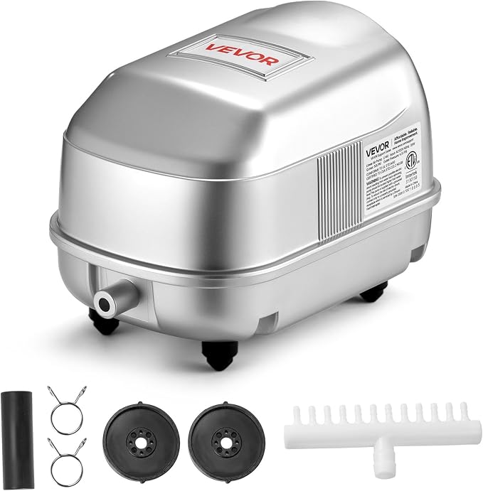 VEVOR Linear Air Pump, 792 GPH High Output Aerator