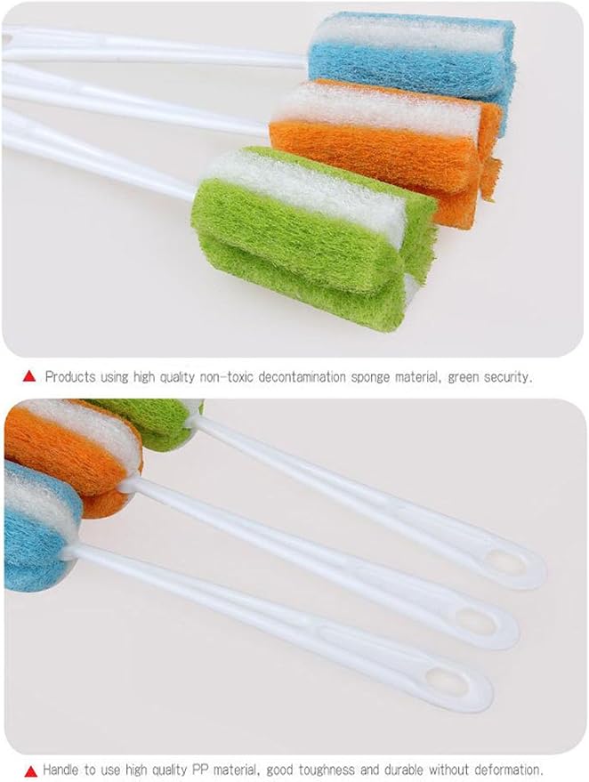 3PCS Soft Hanging Sponge Cleaning Brush Cleaner