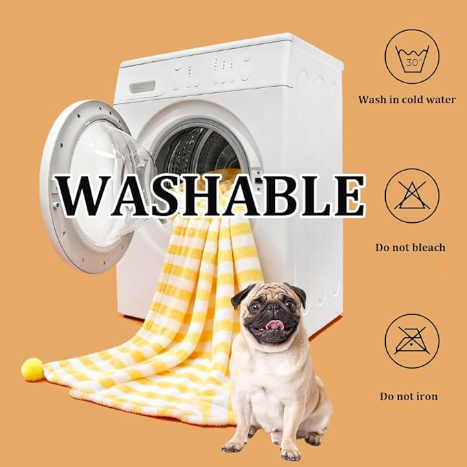 3Pcs Blankets Soft Fluffy Sherpa Fleece Pet Blanket Plaid Blanket for Dog Puppy Cat (Plaid-3pcs, Medium)