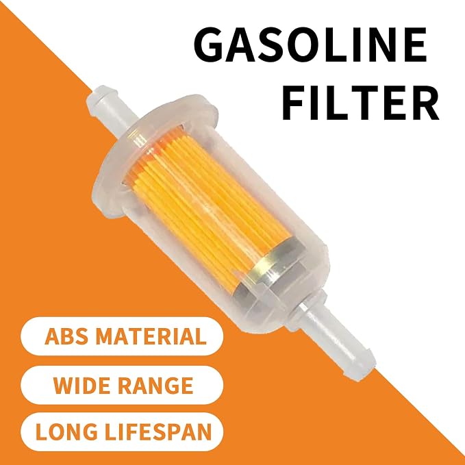 2 Pcs Motorcycle Fuel Filter, High Flow Inline Diesel Gasoline Fuel Filter