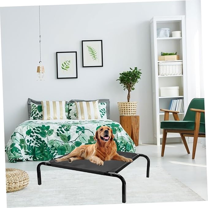 Elevated Dog Bed Cover Breathable Removable Cot Replacement for Outdoor Pet Furniture Durable and Easy to Clean Design for All Seasons