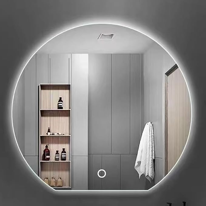 Bathroom Mirror with LED Lights, Wall Mounted Bathroom Mirrors, Bathroom