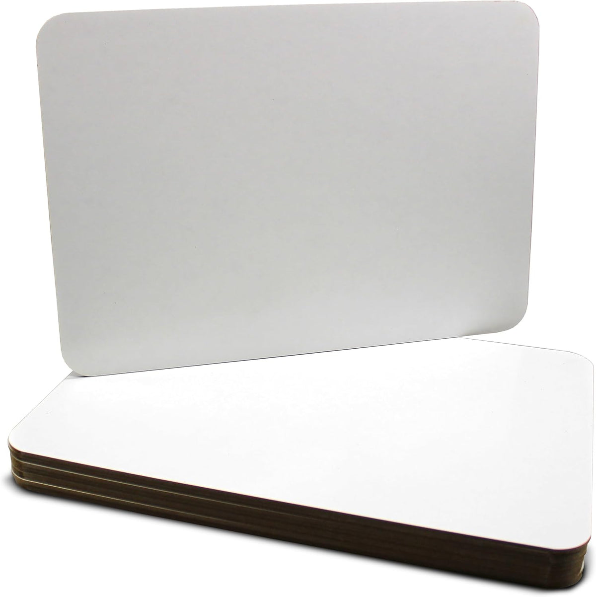 Flipside Products 11" x 16" Large Dry Erase White Boards, Classroom Pack, Single-Sided Lapboard for Class, Reusable for Group Participation - 12 Pack