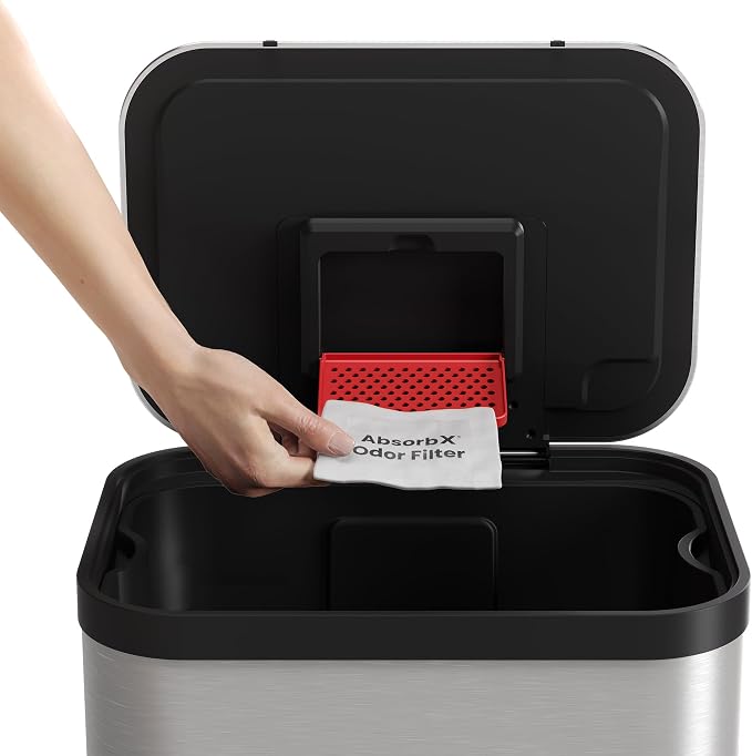 iTouchless Official Trash Can Deodorizer AbsorbX 3-Pack All Natural Activated