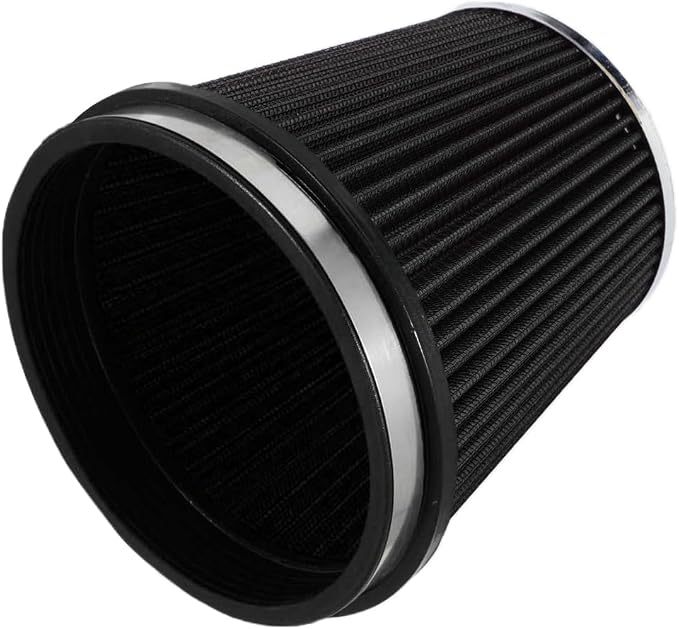 6" Inlet Cold Air Intake Filter Cone Replacement Performance Washable Clamp-On