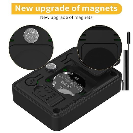 4PCS Mini Digital Hygrometer and Thermometer Reptile Thermometer with Extend Probe (Only Temperature) Indoor Temp and Humidity Meter with Magnet