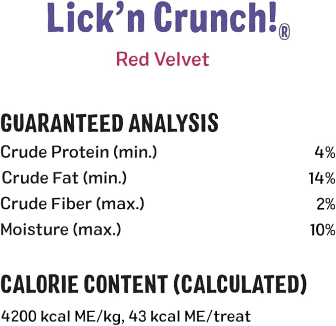 Three Dog Bakery Red Velvet Valentine's Day Lick'n Crunch 13 oz