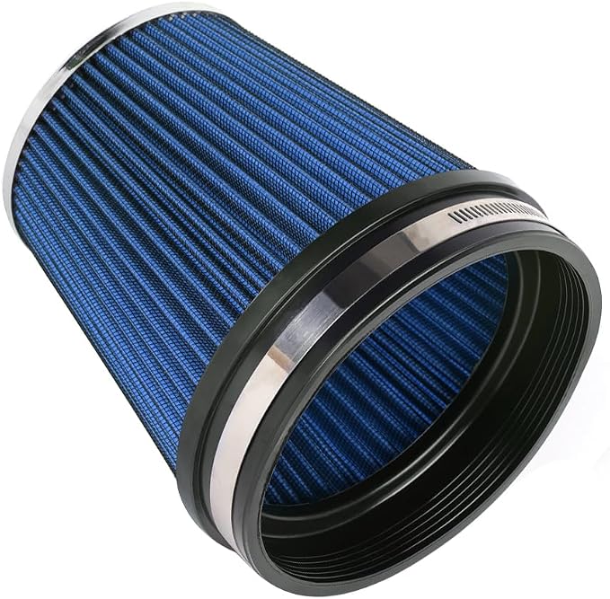 MUGE RACING 6" 152 mm High Flow Inlet Air Filter, Air Intake Cone Filter