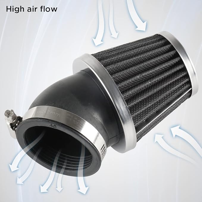 Evermotor Motorcycle Air Filter, 41mm 42mm 43mm Filter
