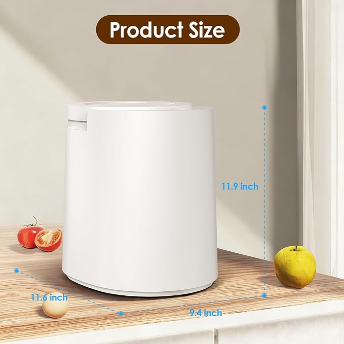 Electric Composter for Kitchen, 3L Food Recycler Composter