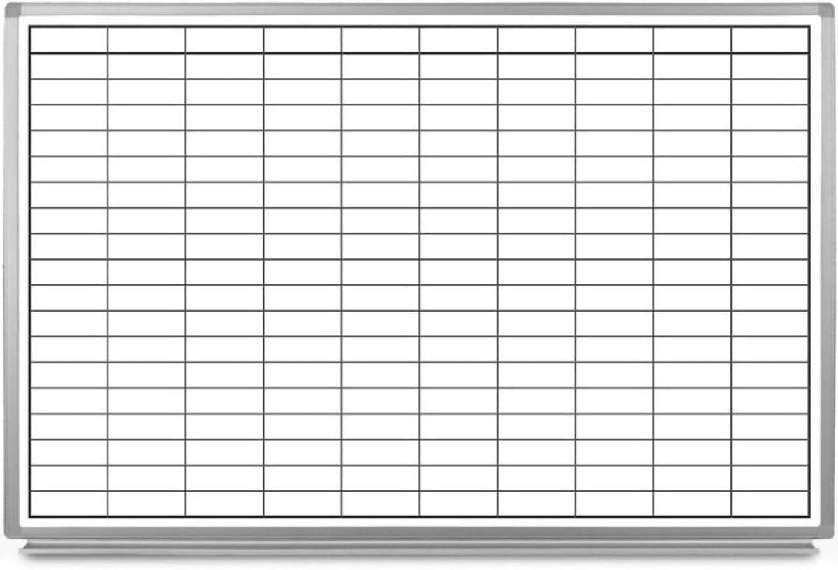 Magnetic Grid Dry Erase Whiteboard (48in x 36in)
