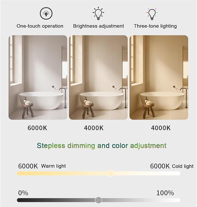 Bathroom Mirror with LED Lights，Bathroom Led Mirror ，LED Mirror