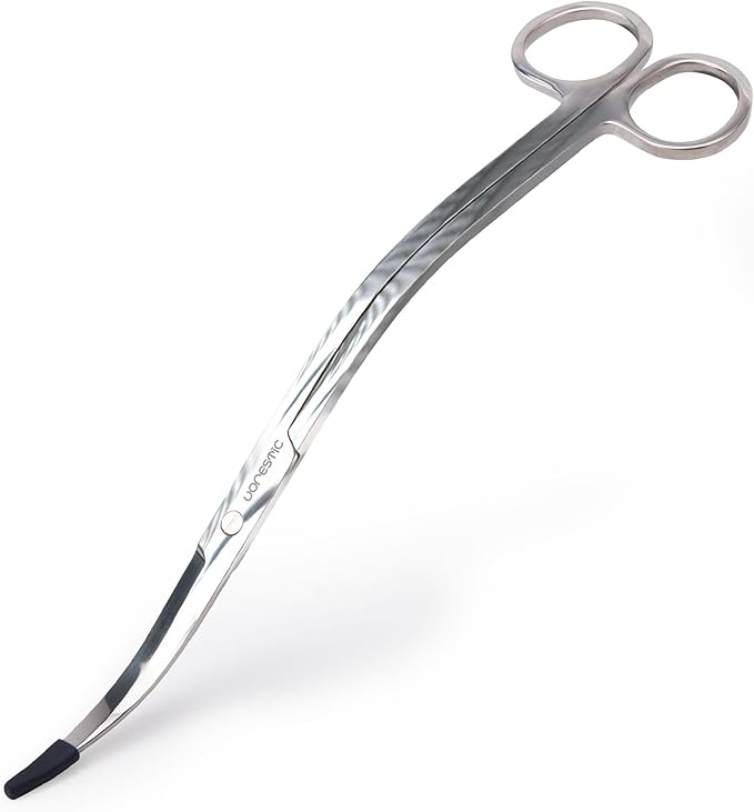 VORESTIC Long Aquarium Scissors for Plants 9.8 inches, Aquascaping Scissors, Aquarium Plant Trimmer, Aquascape Tools, Terrarium Tools for Plants (1 Pc Wave)