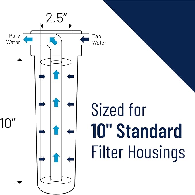 Pentair Pentek EPM-10 Carbon Water Filter, Under Sink Modified Epsilon Carbon