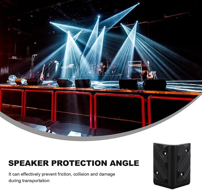 Gadpiparty Anti-Collision Speaker Corner Protectors 1.77 Inch Plastic Guards