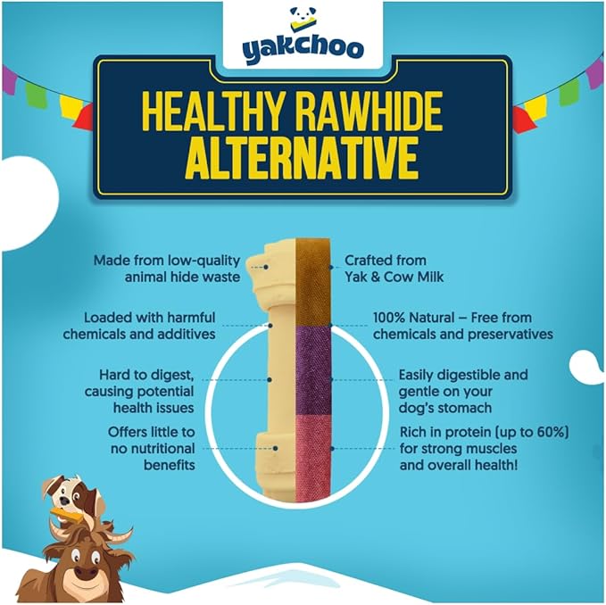 Himalayan Yak Chews for Dogs – Blueberry, Strawberry & Peanut Butter | Medium Bars 70g (Pack of 3) | 100% Natural, Long-Lasting, Protein & Calcium Rich Treats for All Breeds