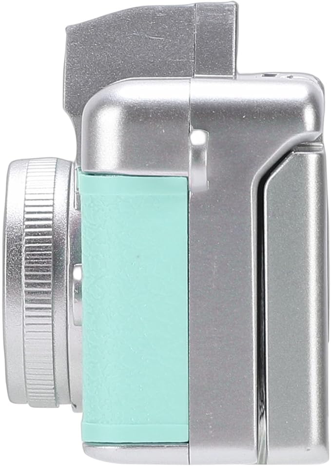 Palm Size Camera, 1080P Video 48MP Image Wide Angle Lens 1.47 Inch Flip Screen, with Fill Light and Type C Charging, for Campus Cycling Pets Selfie (Green)