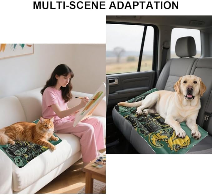 T-Rex Monster Truck Dog Beds and Furniture Dog Crate Bed Mattress Bed Pads Pet for Crate Washable Non-Slip Small Small Mat for Dogs Kennel Outside Indoor Outdoor 36X24 Inch