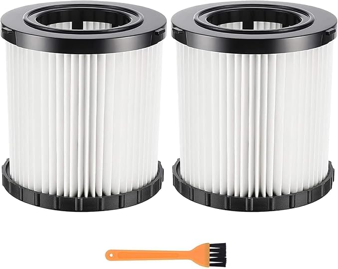 2 Pack DCV5801H Wet/Dry Vacuum HEPA Replacement Filter Compatible