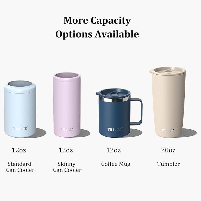 TILUCK 12 oz Insulated Coffee Mug