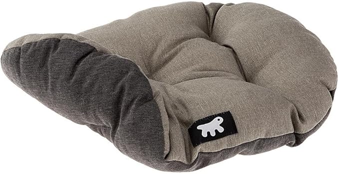 Ferplast Bed for Dogs and Cats, Cushion for Medium Dogs, Cushion for Cats, Mat for Kennels and Cars – Washable – Cotton with Soft Padding, 85 x 55 cm, Brown