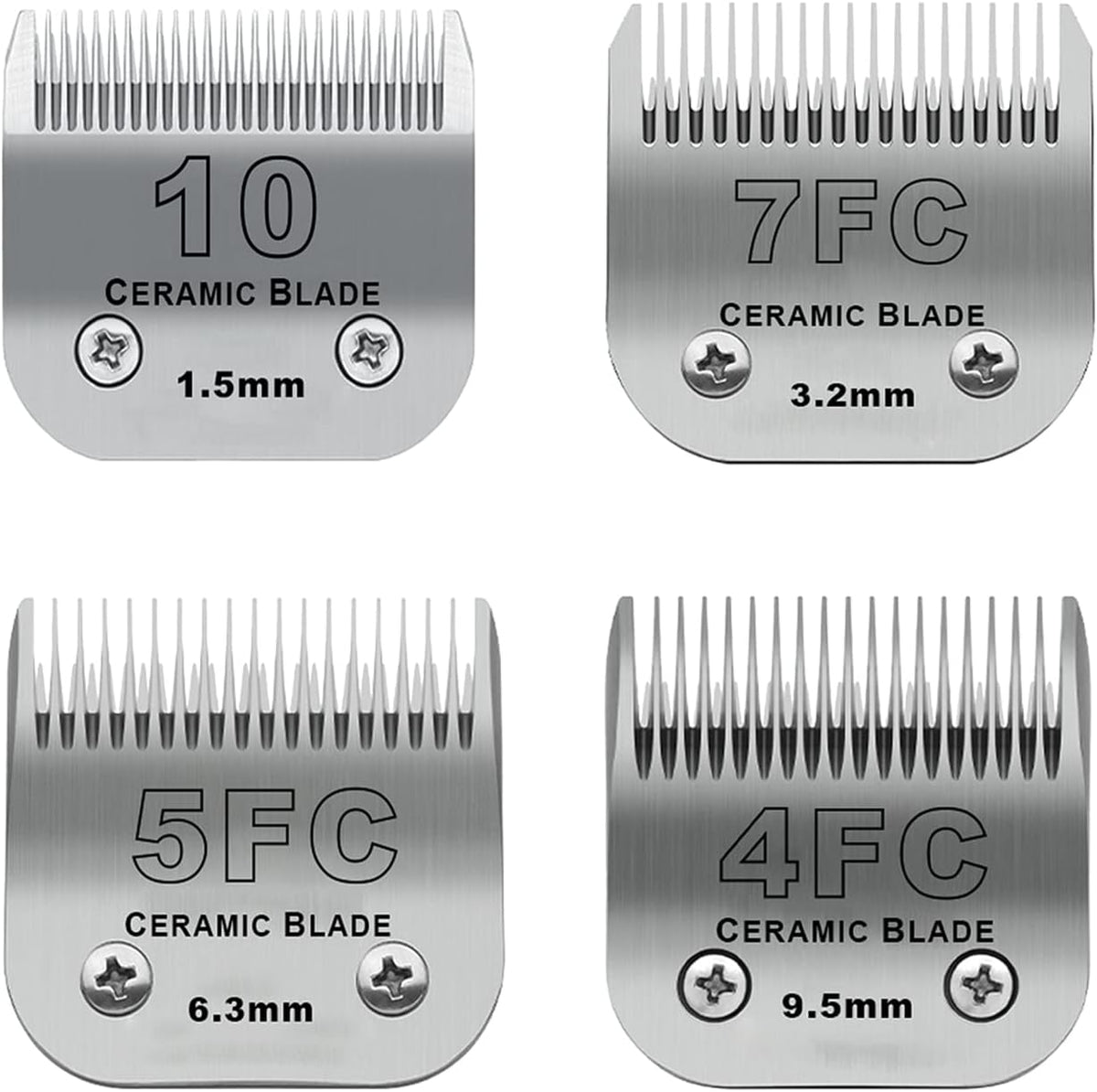 Detachable Ceramic Pet Blades Compatible with Andis & Oster A5 Grooming