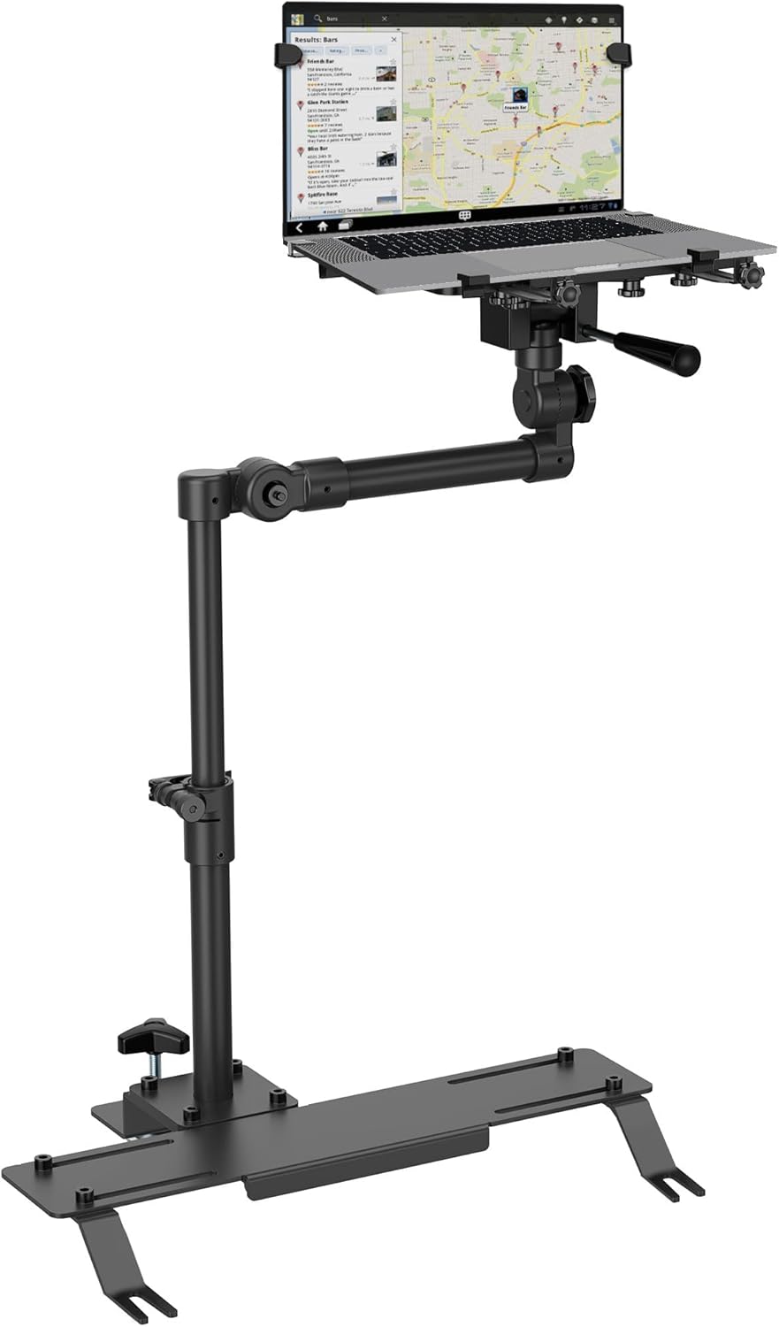 Mount-It! Car Laptop Mount, No-Drill Passenger Seat Stand, Fits 17" Laptops