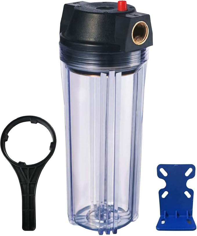 Geekpure 10-Inch Whole House Slim Water Filter Housing