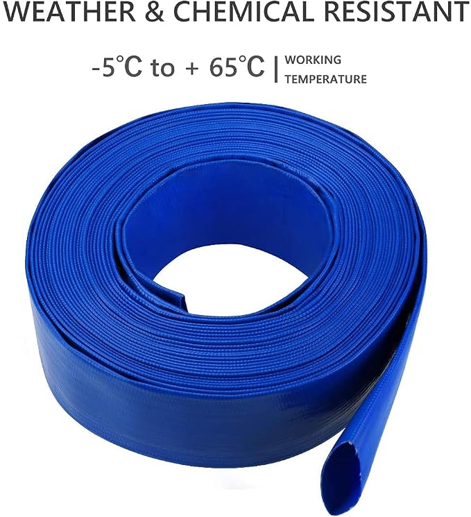 3” Diameter x 100' Blue Backwash Hose