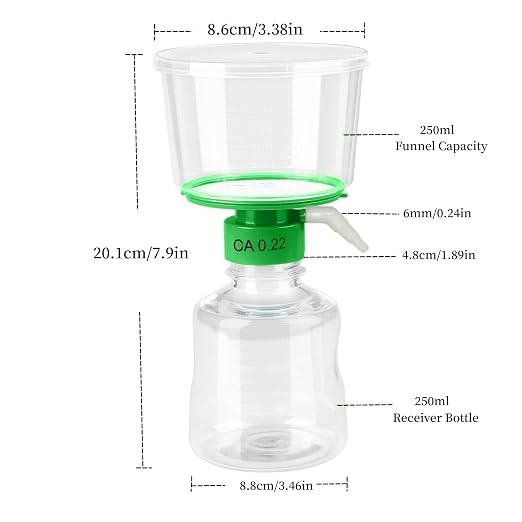 250ML Sterile Vacuum Filter Units